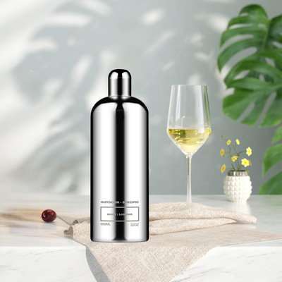 高档304不锈钢酒壶加厚650ml大容量酒瓶家用户外便携水壶一件代发