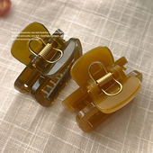 方形小号抓夹发夹后脑勺发卡2025新款 发量少发抓鲨鱼夹半扎发夹子