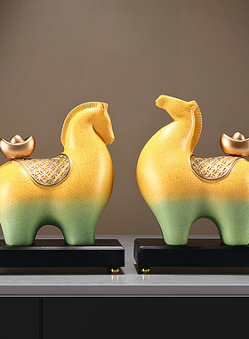 2025新款高档创意开业摆件乔迁新居装饰送礼佳选财运进门客厅酒柜