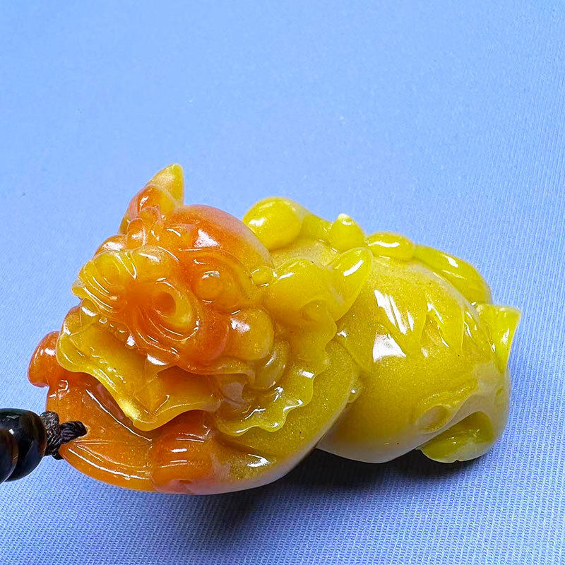 2025新款黄龙玉雕刻寿山石福禄貅手把件厂家直销高品质礼品