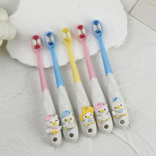 9岁软毛超细护齿可爱牙刷萌趣鸭 2025新款 卡通儿童牙刷女宝3