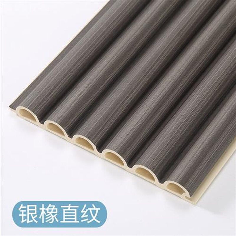 新款厂销幼儿园护墙板背景墙弧板波浪板饰材圆木生态木半圆格栅板