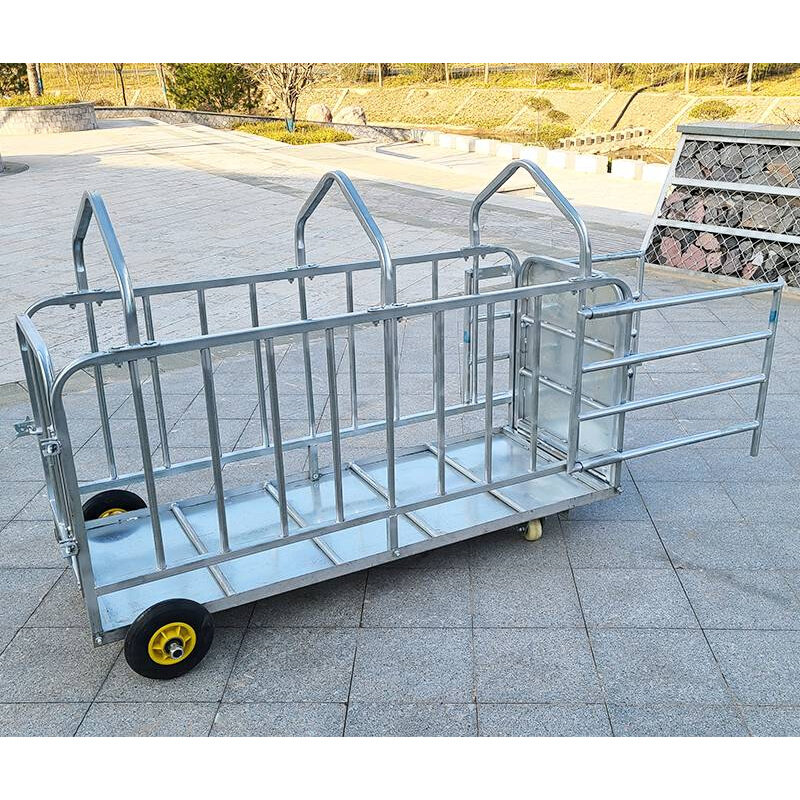 小猪推车拉猪运猪收猪带轮转运称猪笼装猪车猪场用设备笼子肥猪畜