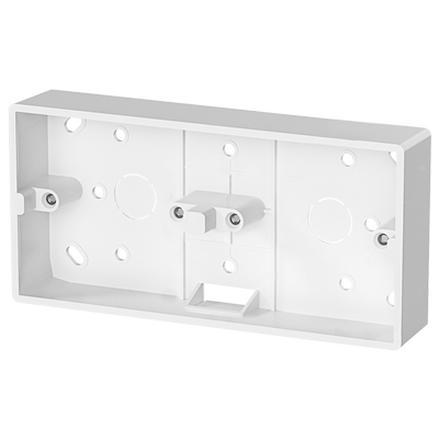 双连体86型明装开关插座底盒超薄接线盒二位三位四位过线盒明线盒