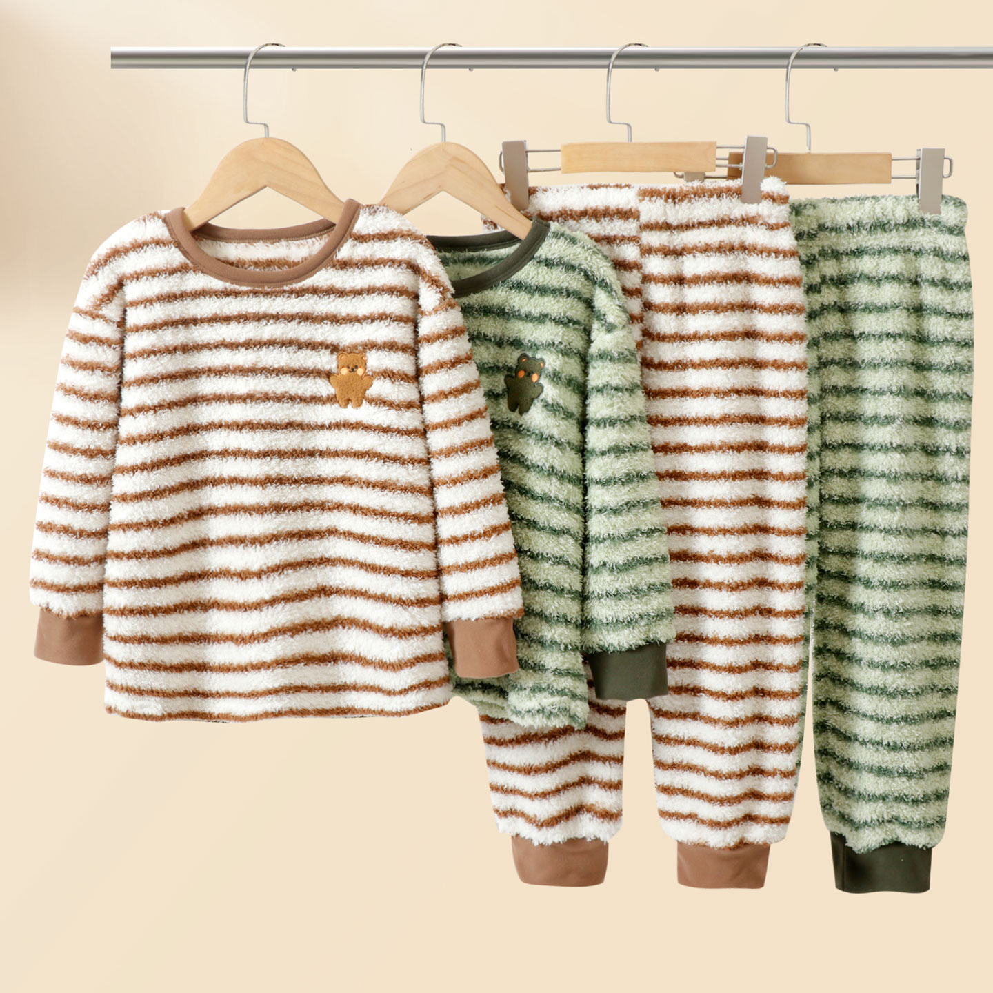 【CC家CC】51217刺绣款卷毛绒套装