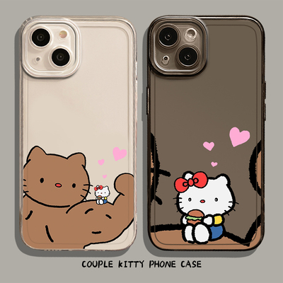 适用小米红米手机壳肌肉kt猫情侣