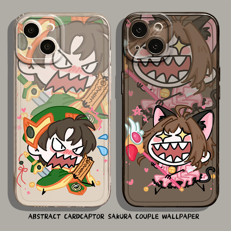 适用小米红米手机壳百变小樱情侣