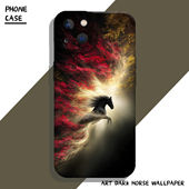 适用苹果17手机壳iphone16promax黑马15plus艺术感14pro小众13mini马年12本命年11新年8p高级感7新款 xs男xr