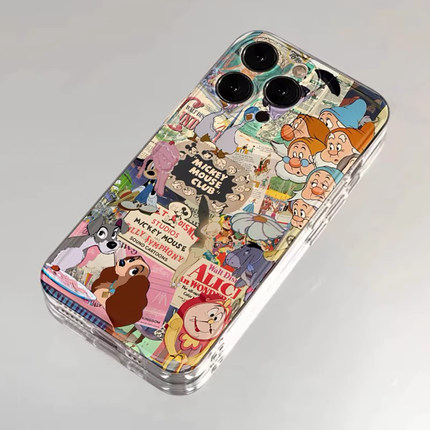 适用小米17promax手机壳15复古海报14pro动画片13报纸12卡通11红米k90k80k70k60k50k40s/k30/note10/turbo4/3