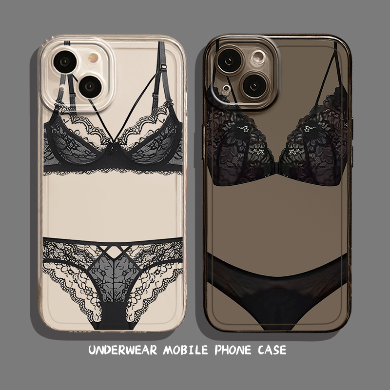 性感蕾丝内衣手机壳趣味