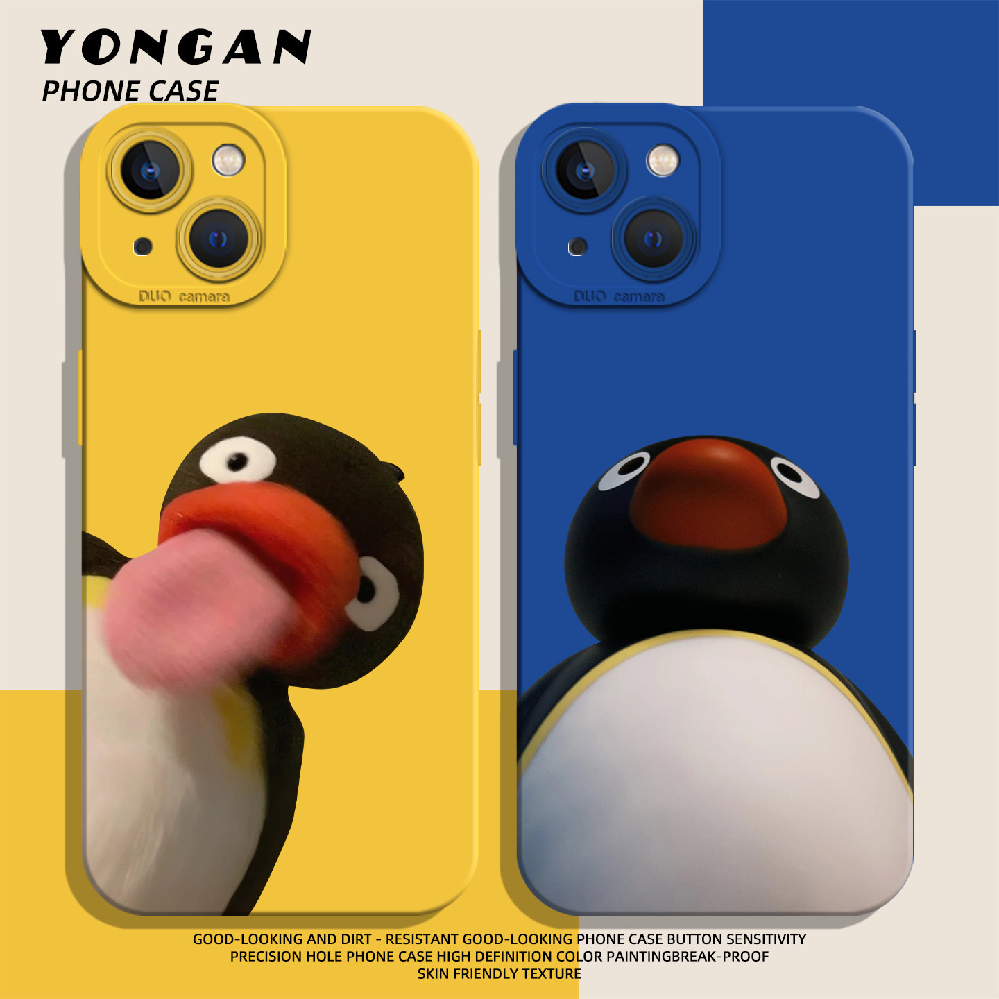 适用苹果17手机壳iphone16promax搞怪pingu企鹅15plus趣味14pro抽象13mini情侣12可爱11新款8p硅胶7女xs/xr/x
