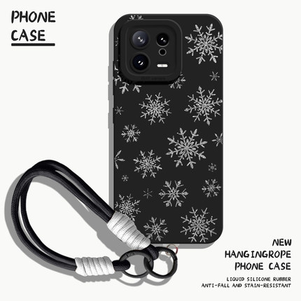 适用小米17promax手机壳15雪花14pro秋冬13氛围感12冬天11红米k90k80k70k60k50k40冬日note10冬季turbo带挂绳