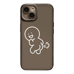趣味火柴人情侣手机壳适用苹果15华为mate60小米14恶搞iPhone13promax有趣的vivo/oppo/12荣耀iqoo一加11红米