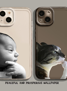 适用小米17promax手机壳15思考小孩14表情包13抽象12趣味11红米k90k80k70k60k50k40搞怪note10猎奇turbo猫咪4