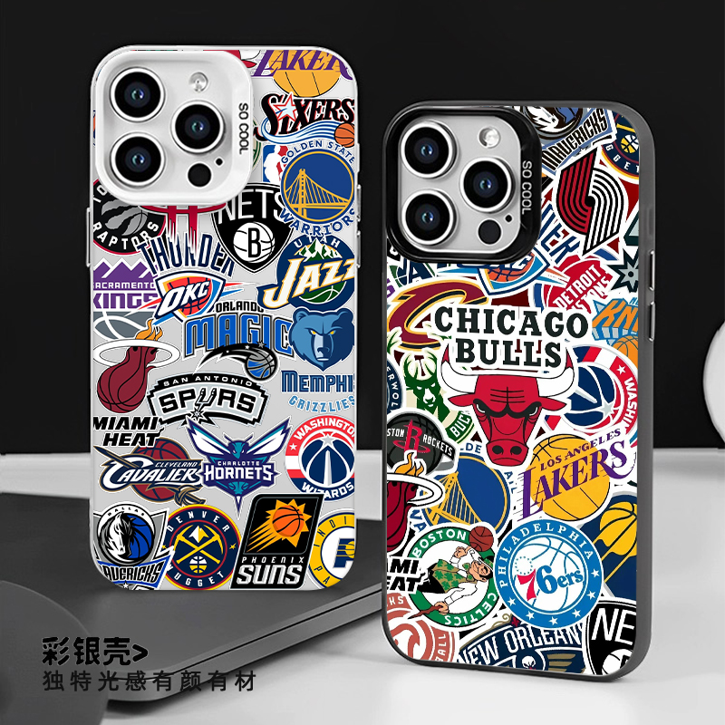 nba篮球队标手机壳新款