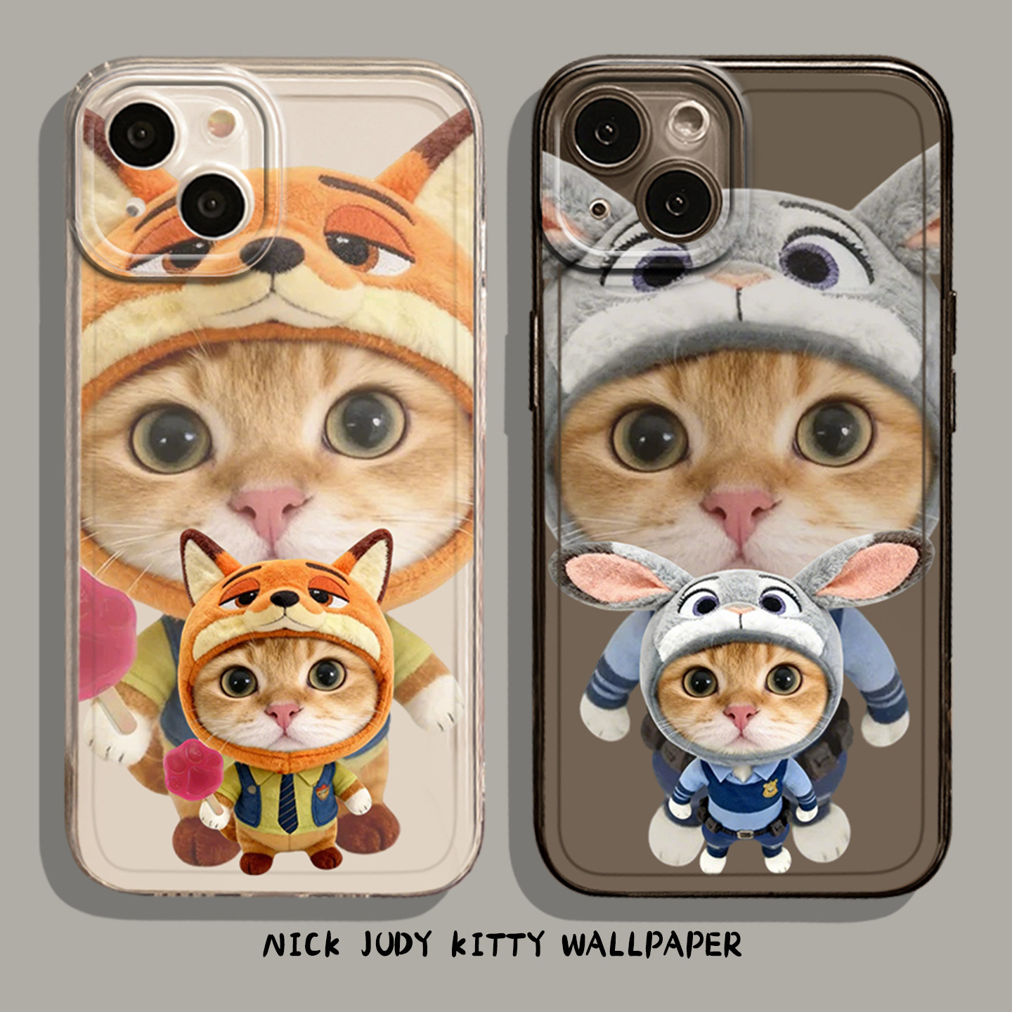 适用小米红米手机壳猫咪尼克朱迪