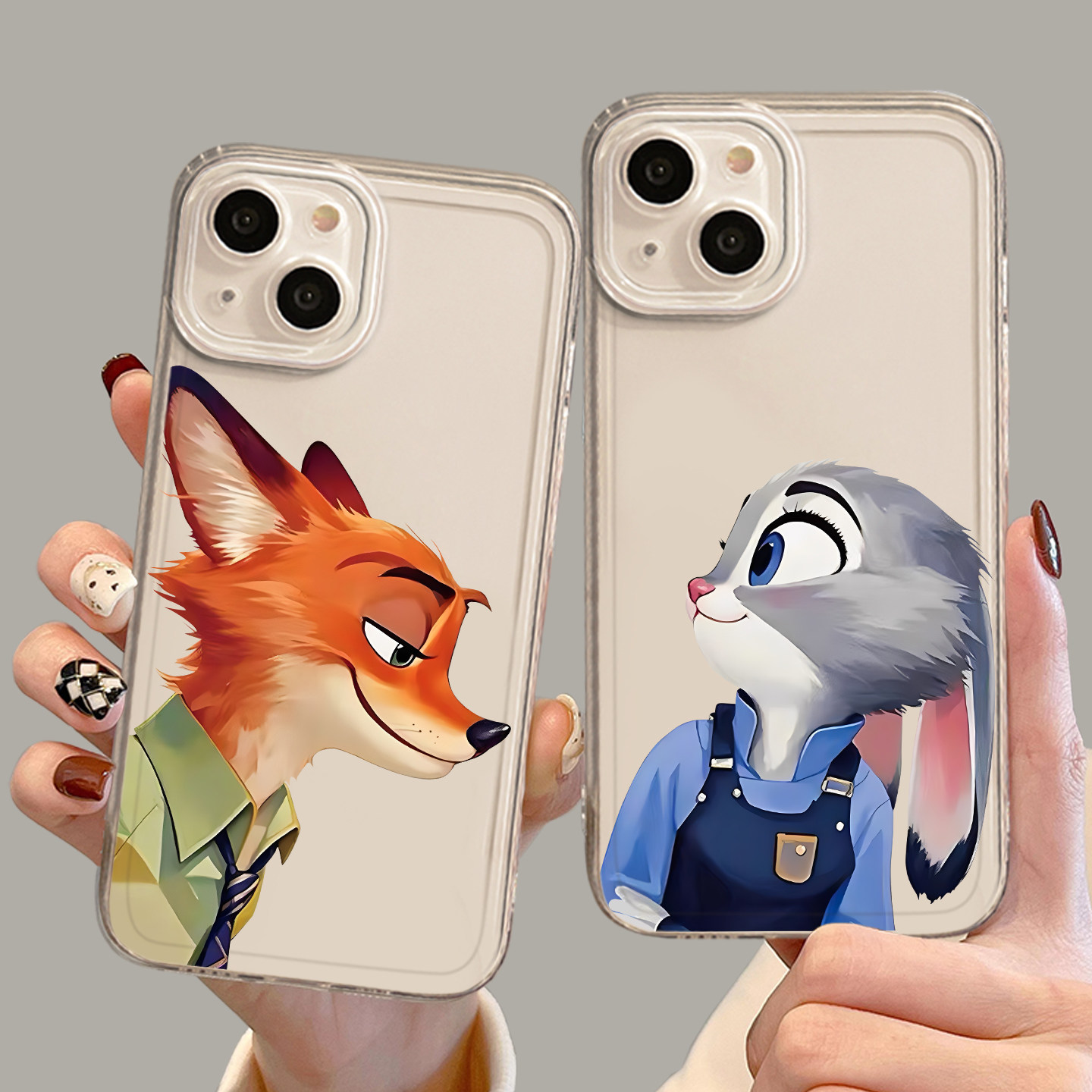 适用小米红米手机壳对视尼克朱迪