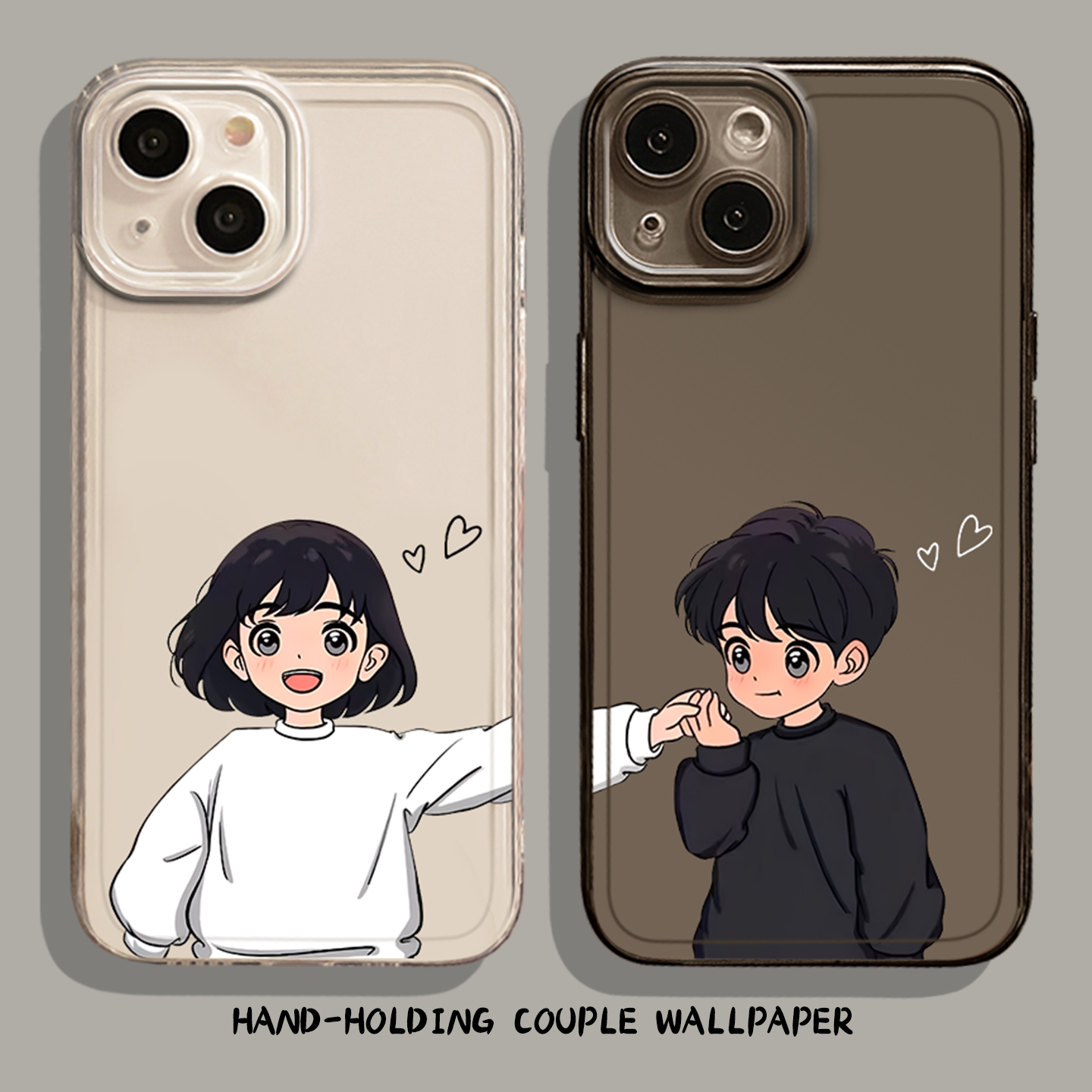 适用华为手机壳牵手情侣