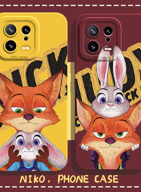 尼克朱迪手机壳适用小米17promax/15情侣14pro疯狂动物城13兔子12红米k80k70狐狸k60至尊版k50k40/k90/note11