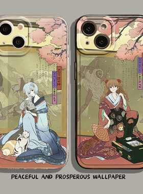 适用一加ace6手机壳iqoo15浮世绘eva明日香1+13绫波丽12pro动漫neo11/10/9/8/7se/5新款3男2/s/r/t/oppo/vivo