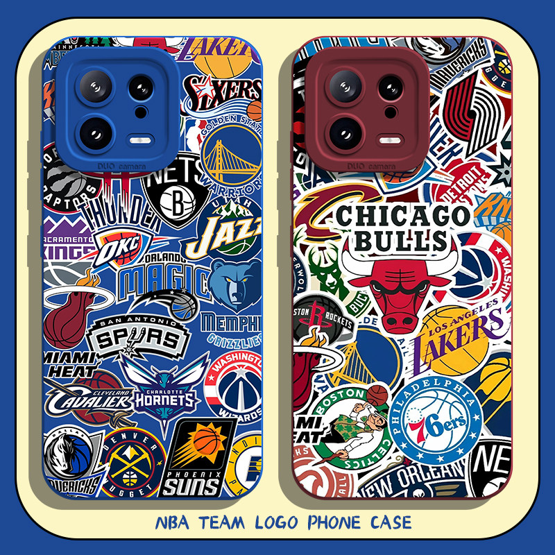 nba队标手机壳适用小米15篮球14ultra球队13pro球星12/11红米k80k70E/k60至尊版k50k40s/k90/note17/turbo4/3