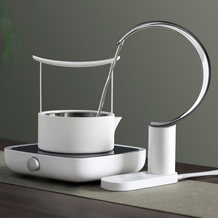 三界茶具套装电陶炉西壶茶壶新月烧煮茶磁炉上水器简二代观山茶炉