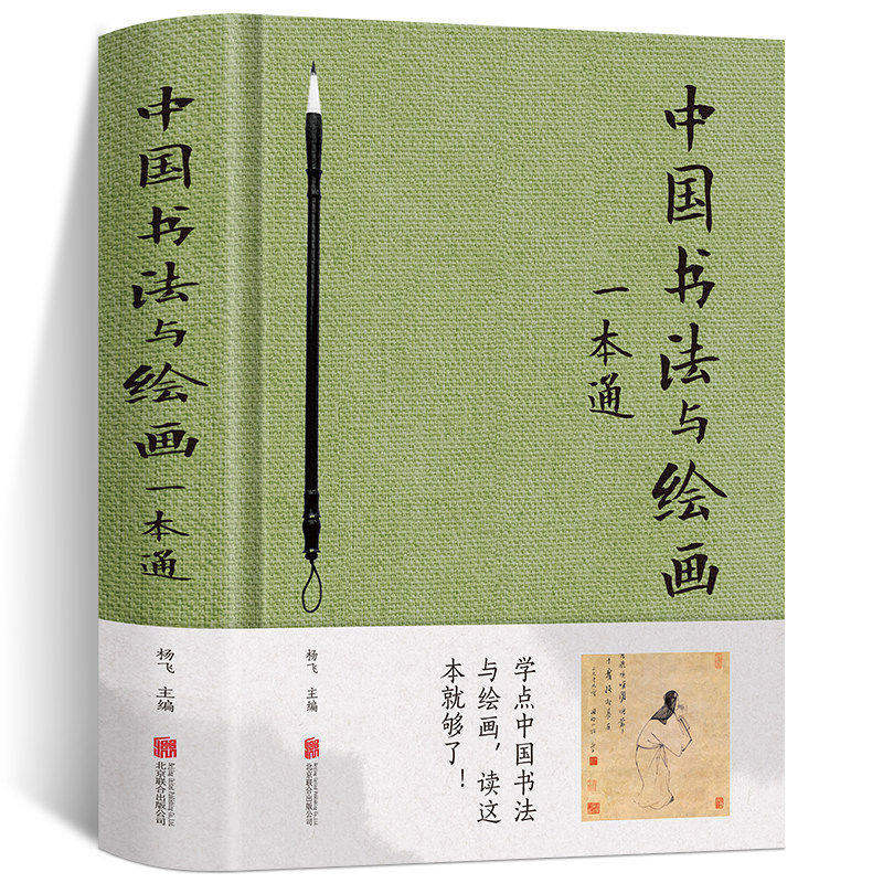中国书法与绘画一本通正版精装彩色图解零基础国画入门写意花鸟临摹初学者自学水墨山水画中国画册笔墨色彩技法美术绘画教学书籍