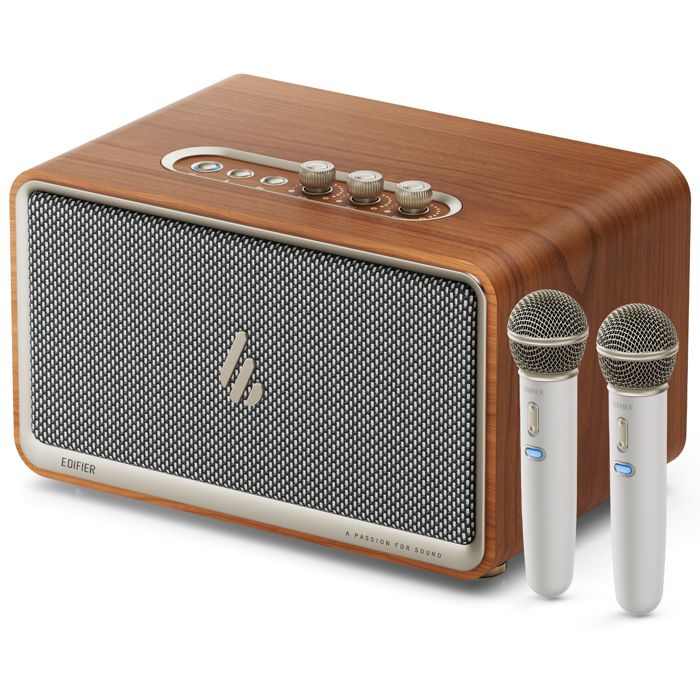 漫步者K300无线蓝牙K歌音响话筒一体麦克风大音量高音质音箱家用