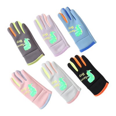 秋冬季儿童手套加绒保暖男童女孩