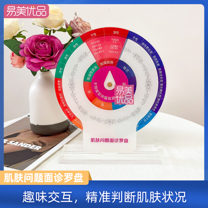 肌肤问题面诊罗盘高透亚克力美容院专用护肤诊断分析工具美妆工具