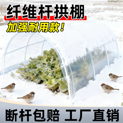 新型温室拱棚支架玻璃纤维大棚支架杆农用菜地搭棚子蔬菜棚骨架条