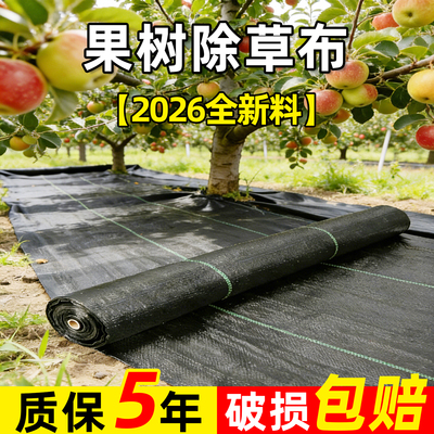 果树除草布厂家直销农用抗老化PE防草布加厚渗水遮草布果园盖草布