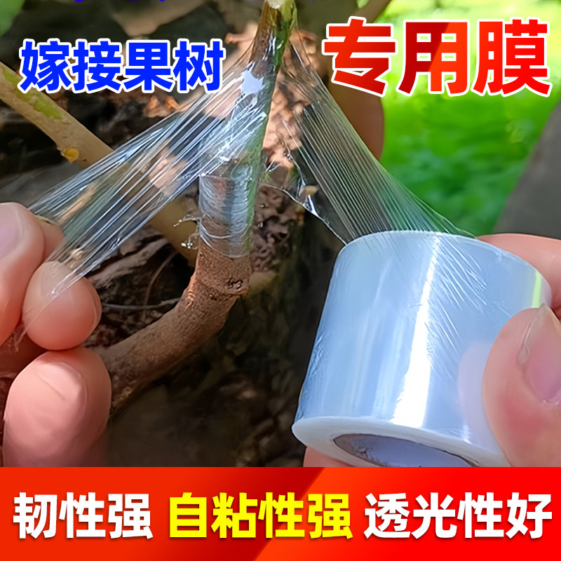 嫁接果树专用膜免拆嫁接膜无需打结薄膜透明自粘式绑带农用缠绕膜