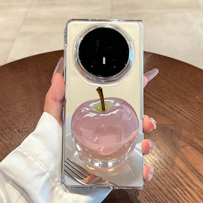 适用荣耀magicv5水晶苹果手机壳