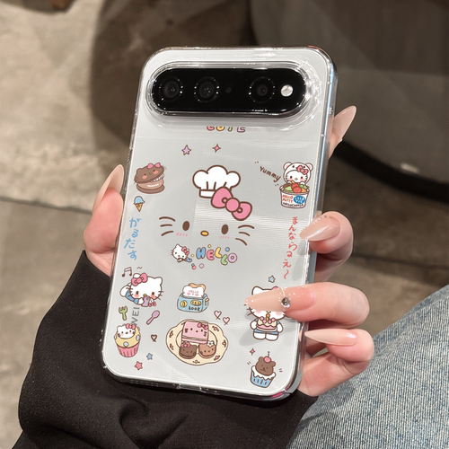 适用华为PuraXView卡通猫咪硬壳