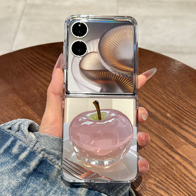 适用小米mixflip水晶苹果手机壳