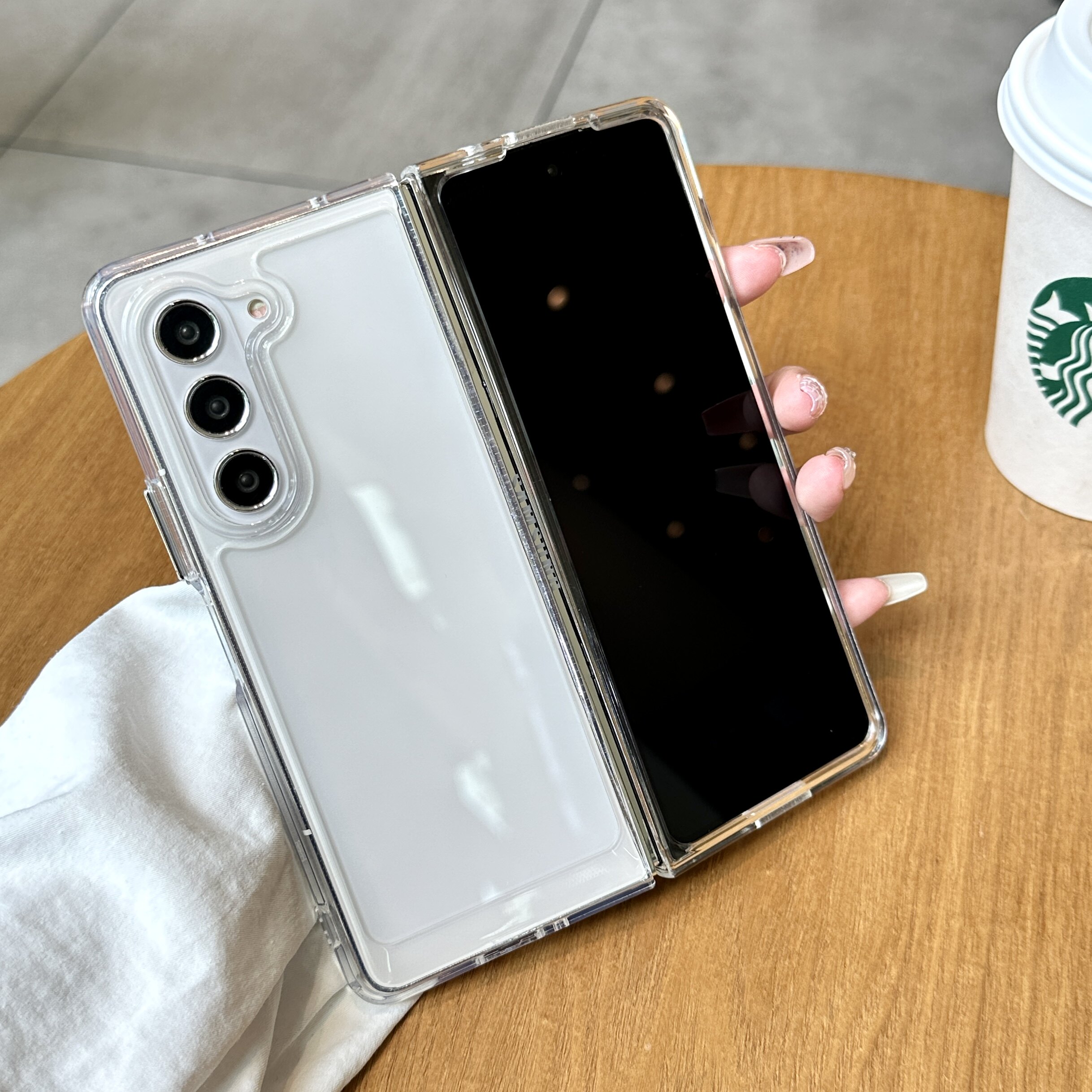 三星zfold透明新款手机壳