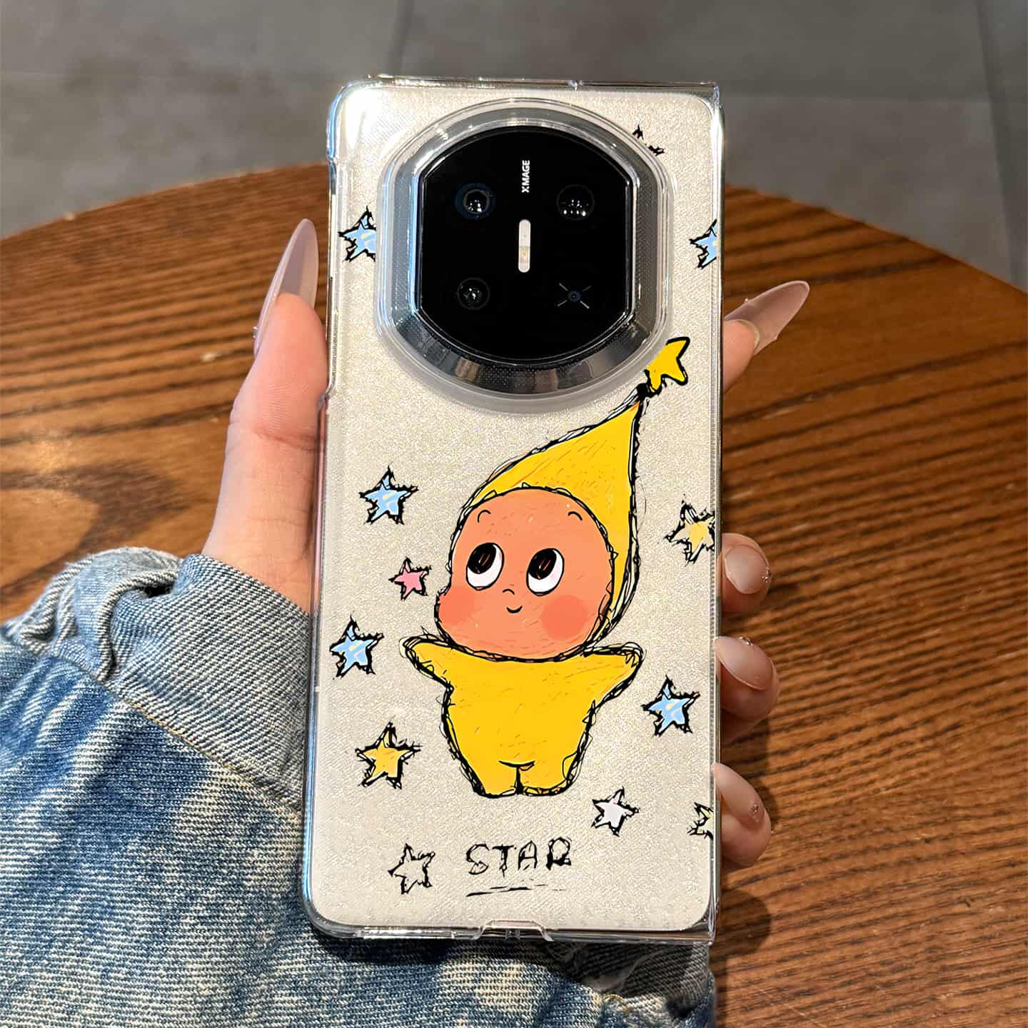 适用华为matex7线条星星人手机壳