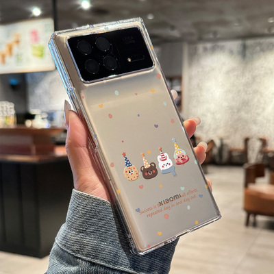 小米mixfold3可爱动物头像手机壳