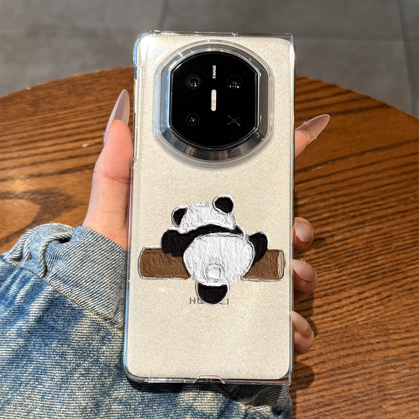 适用华为matex7爬树熊猫手机壳