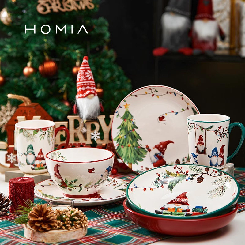 HOMIA圣诞地精系列陶瓷餐具