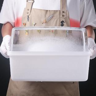 酒吧灵魂超大号易清洗制冰盒大冰块盒带盖冷冻盒无异味存放冷藏盒
