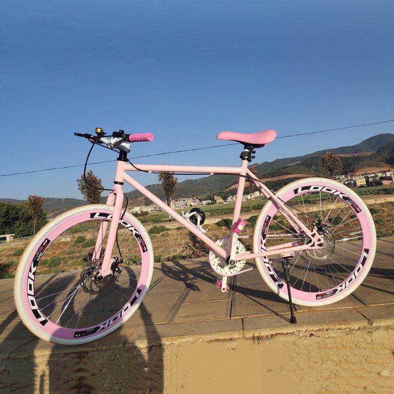 死飞自行车男女款活飞变速倒刹彩色女车公路赛车26寸24寸学生单车,自行车/骑行装备/零配件,死飞,淘宝优惠券,粉丝福利购,淘宝优惠卷