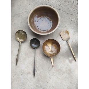 烹饪铜器老铜锅铜盆铜勺铜壶暖手炉农家院铜器怀旧厨具锅碗瓢盆