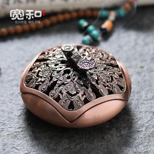 宽和 香炉仿古铜家用檀香盘香炉茶道室内小号供佛熏香香薰炉