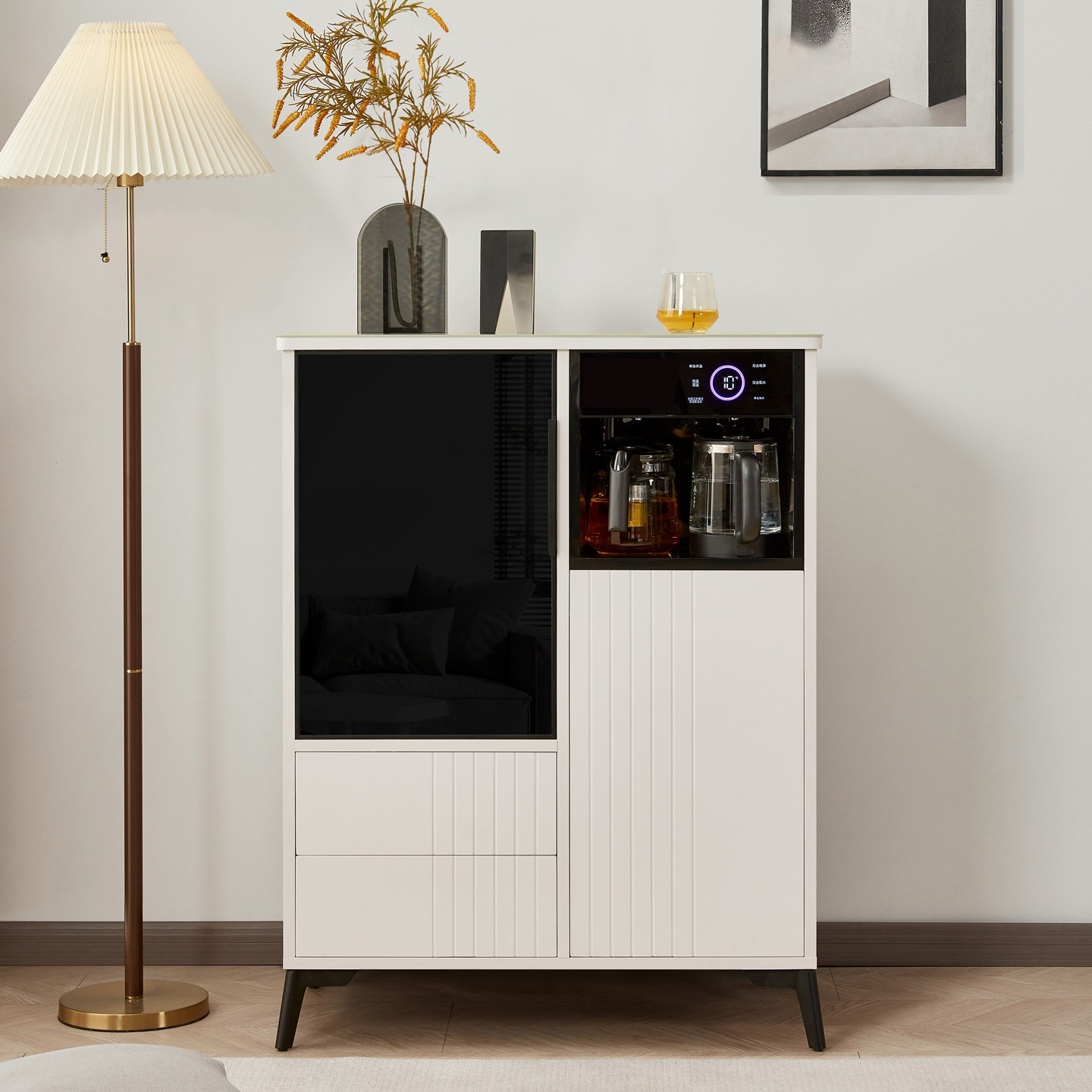 2025新款茶吧机实木语音智能饮水家用全自动置物柜一体柜子机高端,厨房电器,茶吧机/泡茶机,淘宝优惠券,粉丝福利购,淘宝优惠卷