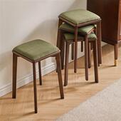 凳子家用实木方凳板凳圆凳可叠放木凳椅子木头简约坐凳餐桌凳矮凳