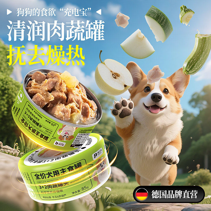 俏贝丽狗罐头主食罐鲜肉