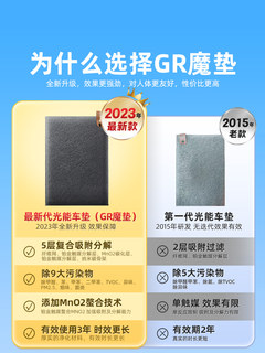 光能车垫GR净化魔垫光触媒新车汽车去除甲醛除异味车内专用除烟臭