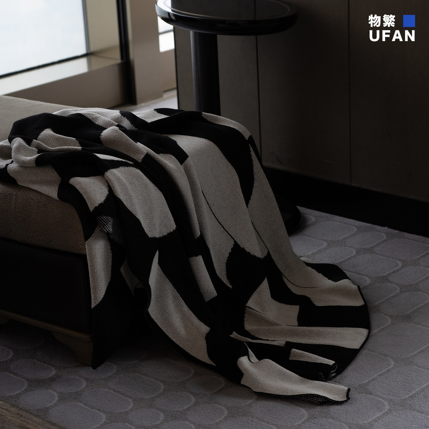 高级酒店床尾毯简约样板间毛毯